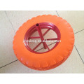 After-sale protection cheap 400-8 spoke style wheel barrow pu foam wheel for seal Saudi Arabia market